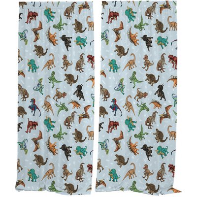IMPAR Závěsy Dinosauří pattern (Rozměr : 140x250, Materiál: Interlock) – Hledejceny.cz