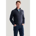 Gant Textured Cotton H-zip modrá – Sleviste.cz