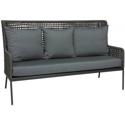 Stern Greta Stern 166x74x102 cm rám lakovaný hliník šedočerný lankový výplet šedý (platin) 100% akryl šedá (silk grey) – Hledejceny.cz