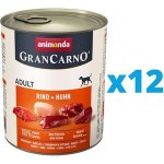 Animonda Gran Carno Adult hovězí & Kuře 12 x 400 g – Hledejceny.cz