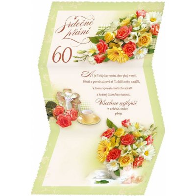 ARGUS Přání k 60. narozeninám 15-7060c60 – Hledejceny.cz
