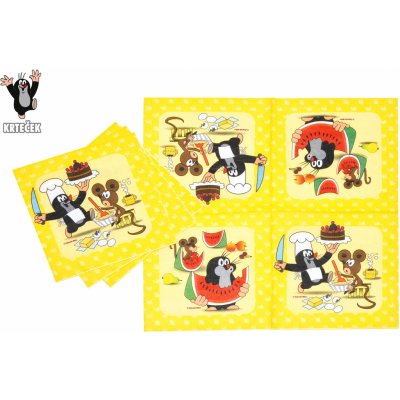 Wiky Párty ubrousek Krtek a kamarádi 33cm – Zboží Mobilmania