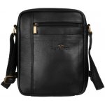 Pánská kožená taška přes rameno černá GT195 – Zboží Mobilmania