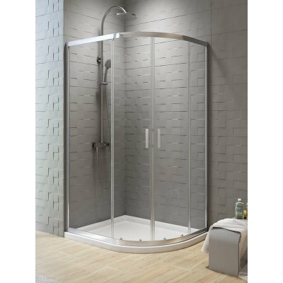 New Trendy New Varia sprchový kout 100x80 cm půlkulatá chrom lesk/průhledné sklo K-5470 – Hledejceny.cz