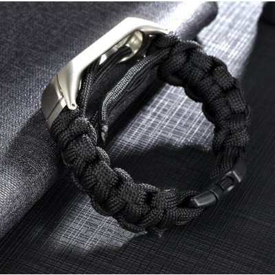 Xiaomi Mi Band 5/6 náhradní náramek Paracord Černá MBCZ-5PARCR – Zboží Živě