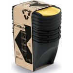 Prosperplast Koš na tříděný odpad Sortibox 4 x 25 l antracit – Hledejceny.cz