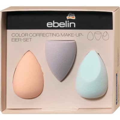 Ebelin sada houbiček na make-up Color Correcting 3 ks
