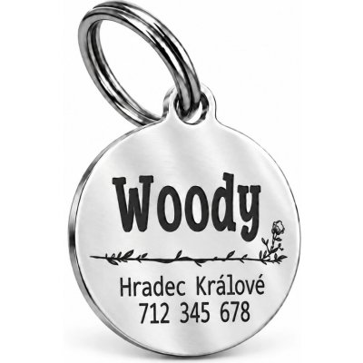 u Psíka Kulatá psí známka grafika Thor 25*30mm Stříbrná – Hledejceny.cz