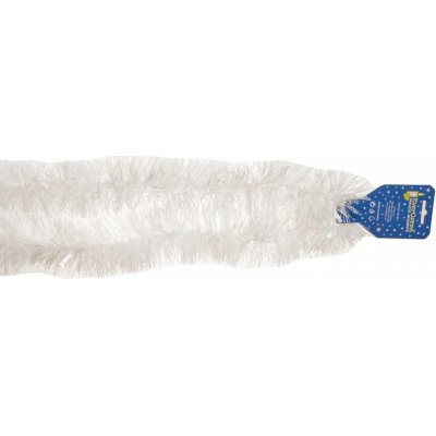 EverGreen Řetěz pr. 9 cm délka 200 cm sněhový se stříbrnými třpytkami – Zbozi.Blesk.cz