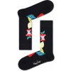 Happy Socks ponožky s ovocem vzor Fruit Stack Černé