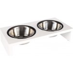 Karlie-Flamingo dvojMiska se stojánkem Kobushi M 2 x 380 ml 40 x 20 x 9 cm – Zboží Dáma