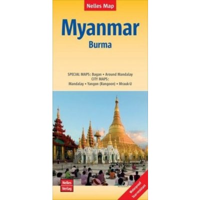 Myanmar Barma 1:1,500,000 mapa – Zboží Mobilmania