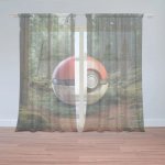 Sablio Záclony Pokemon ball Les: 2ks 150x250cm – Hledejceny.cz