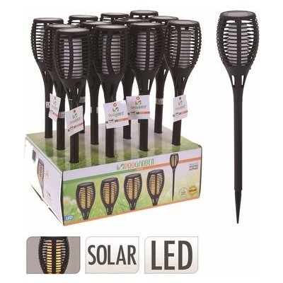 lampa solární v.58cm x pr.10cm, 12LED, PH ČER – Hledejceny.cz