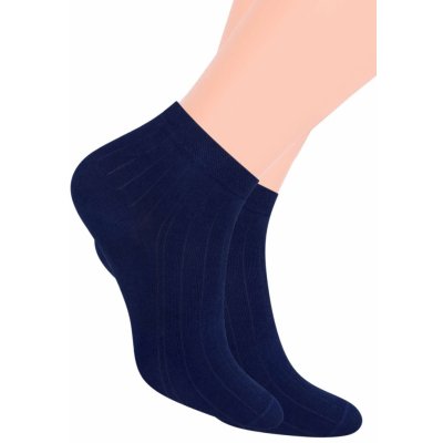 Steven kotníkové ponožky sportovní jednobarevné modrá tmavá – Zboží Mobilmania