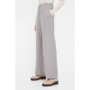 Dámské klasické kalhoty Calvin Klein jednoduché high waist K20K205676 šedé