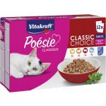 Poésie Classique kuře krocan hovězí ryba v omáčce 12 x 85 g – Sleviste.cz