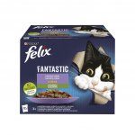 Felix Fantastic hovězí s mrkví kuře s rajčaty losos s cuketou pstruh se zelenými fazolkami v želé 12 x 85 g – Sleviste.cz