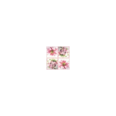 Sladce růžové květy 33x33 UBF002405