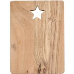 Ib Laursen Dřevěné prkénko Acacia Star, přírodní barva, dřevo – Zboží Dáma