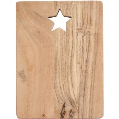 Ib Laursen Dřevěné prkénko Acacia Star, přírodní barva, dřevo – Zboží Dáma
