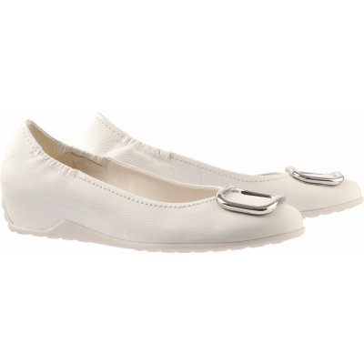 Högl dámské baleríny na klínku bílé – Zboží Mobilmania