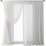 BytoTex Hotová záclona s řasící páskou Nani, 2 ks 200x250 cm, cena za 2 ks – Hledejceny.cz