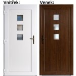 Soft Vchodové dveře Ella zlatý dub/bílá levé 88 x 198 cm – Hledejceny.cz