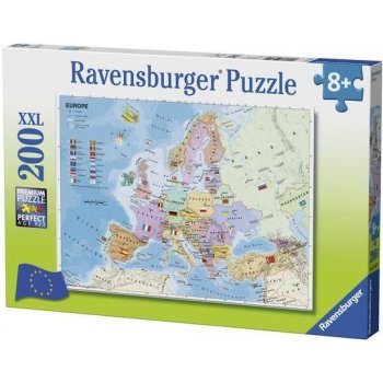Ravensburger 128419 Mapa Evropy 200 XXL dílků