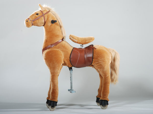 PONNIE Jezdící kůň Light Brown Horse velký 116x46x135 cm od 21 779 Kč -  Heureka.cz