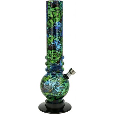 BVPK Bong akrylový Graffiti modrozelený 26 cm – Hledejceny.cz