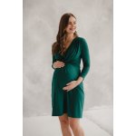 Těhotenské kojící šaty Loop Dress 7/8 Bottle Green – Zboží Dáma