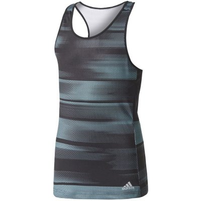 adidas Girls Advantage Trend Tank black/onix/energy aqua – Zboží Mobilmania