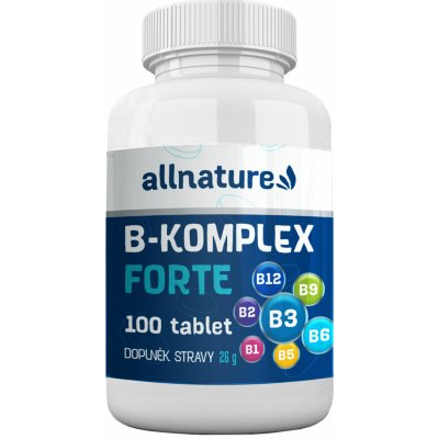 Allnature B-komplex Forte 100 tablet – Zboží Mobilmania