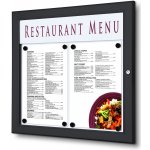 Jansen Display Venkovní "menu" vitrína 2 x A4, v černé barvě RAL9005 – Zboží Živě