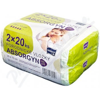 Absorgyn porodnické vložky duo pack 2 x 20 ks