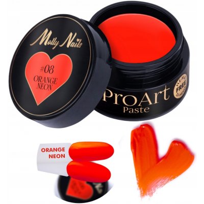 Molly Nails Pro Art pasta na zdobení nehtů červená 8 5g – Hledejceny.cz