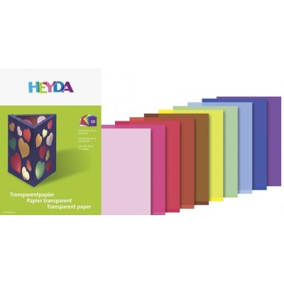 Heyda blok transparentních papírů sova 10 listů – Zboží Dáma