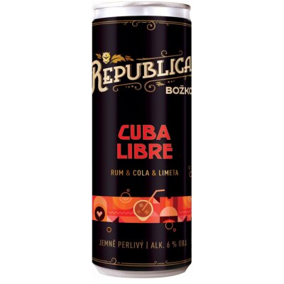 Republica Cuba Libre Rum Cola Limetka 6% 0,25 ml (plech) – Zboží Dáma