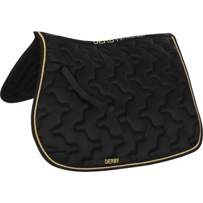 Derby Dečka podsedlová black gold black – Zboží Dáma