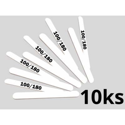 Petra nehty Pilník profesionální rovný bílý 100/180 10 ks – Sleviste.cz