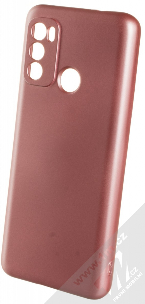 Pouzdro 1Mcz Metallic TPU ochranné Motorola Moto G60 růžové