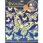 Room Decor Samolepky na zeď motýli svítící ve tmě 31 x 29 cm – Hledejceny.cz