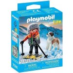 PLAYMOBIL 71741 Lyžař s bernardýnem – Zboží Živě