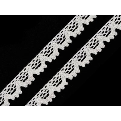 Bavlněná krajka paličkovaná šíře 14 mm Varianta: 1 bílá, Balení: 22.5 m 35628/56049/154063 – Zboží Mobilmania