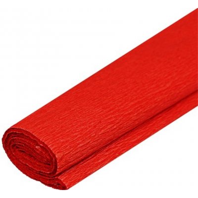 Krepový papír 50x200 cm tmavě červený – Zboží Dáma