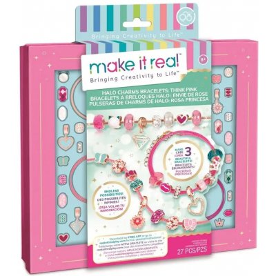 Make it Real náramky Halo Charms Think Pink – Hledejceny.cz