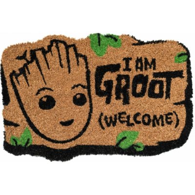 CurePink Marvel Groot Logo Maska FGE0042 hnědá 60 x 40 cm – Hledejceny.cz