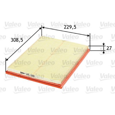 Vzduchový filtr VALEO 585088 – Hledejceny.cz