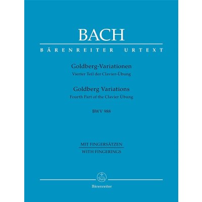 J.S. Bach: Goldberg Variations BWV 988 Fourth Part of the Clavier Übung noty na klavír – Hledejceny.cz